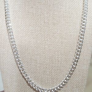 Elegant White Gold Filled Chain Necklace